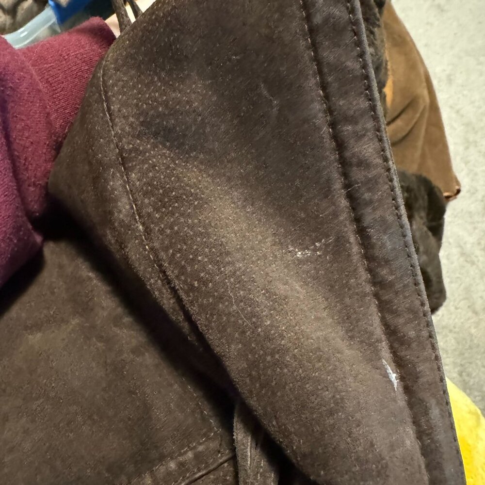 Brown St John's Bay Suede Heavy Weight Jacket - Size Small - Picture 13 of 13